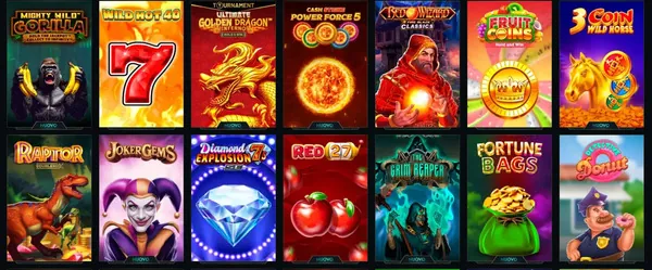 Vista delle slot nuove e popolari dalla versione mobile di Dolly Casino